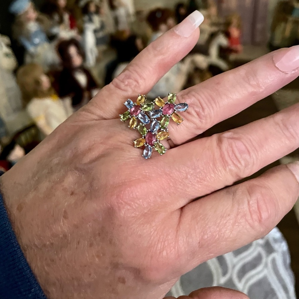 Multi Gemstone Ring - image 3